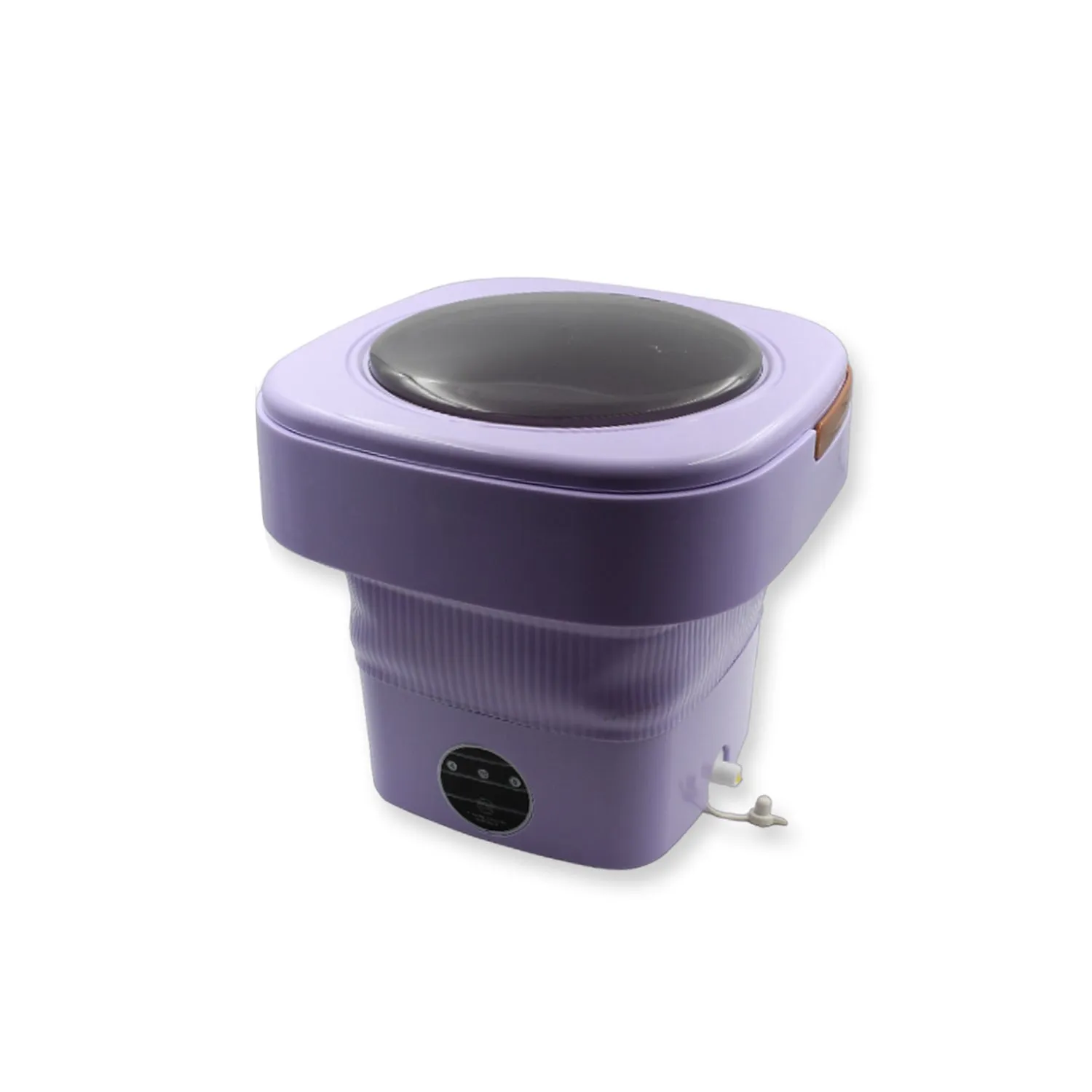 1335a Mini Washing Machine Foldable Mini Washer with Drain Basket Portable Washing Machine Foldable for Laundry Travel Camping RV Baby Clothes