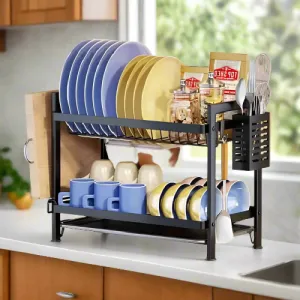 2 Tiers Storage Kitchen Dish Rack