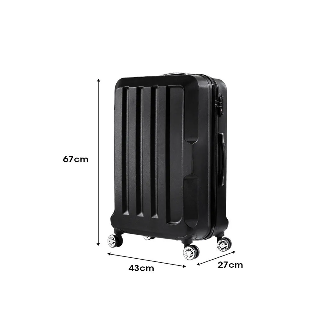 24" Travel Luggage Lightweight - Black