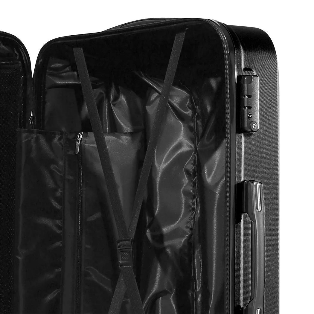 24" Travel Luggage Lightweight - Black