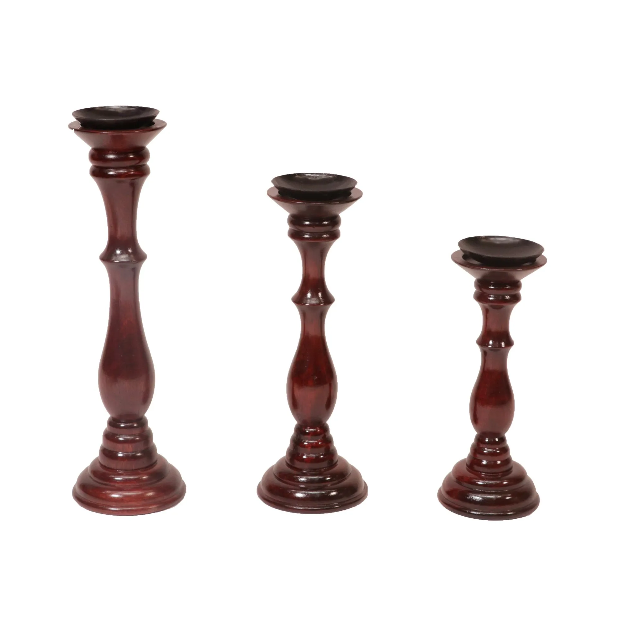 3 Set Intricate Art Candle Holder