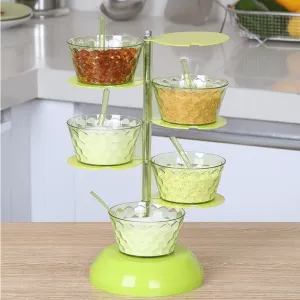 4-Tier Rotating Seasoning And Spice Container F46-8-856