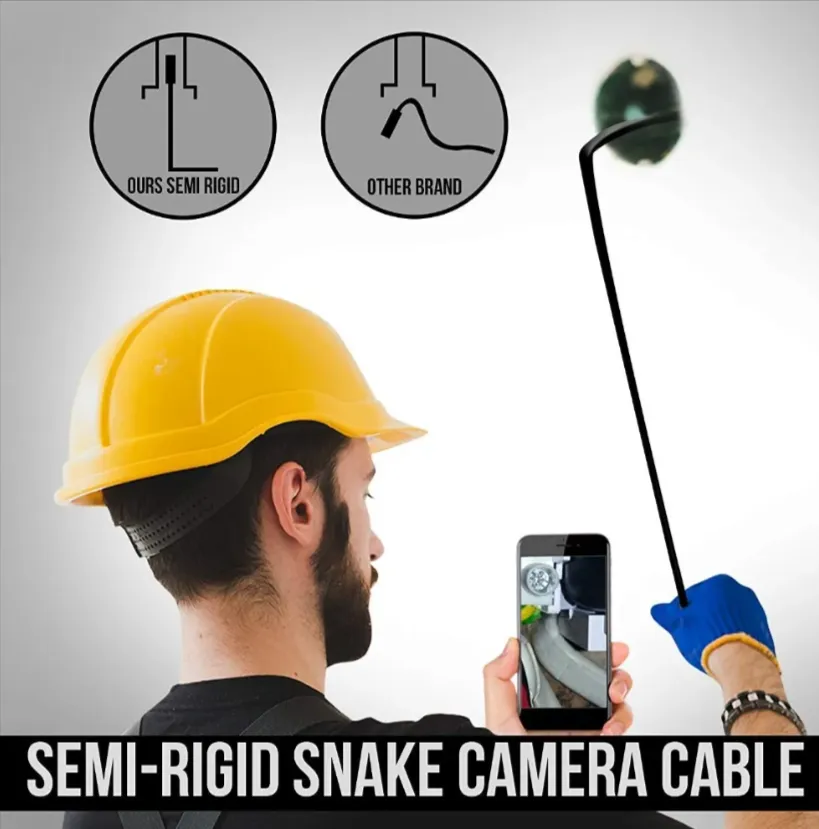 5M 3-In-1 Soft Wire Endoscope Inspection Camera