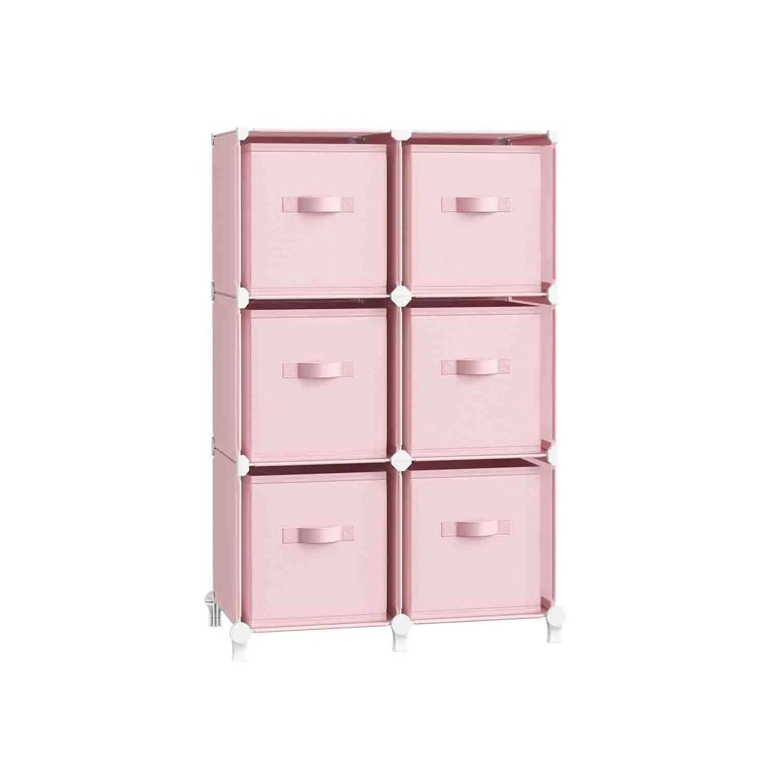 6-Cube Storage Organizer with Storage Boxes