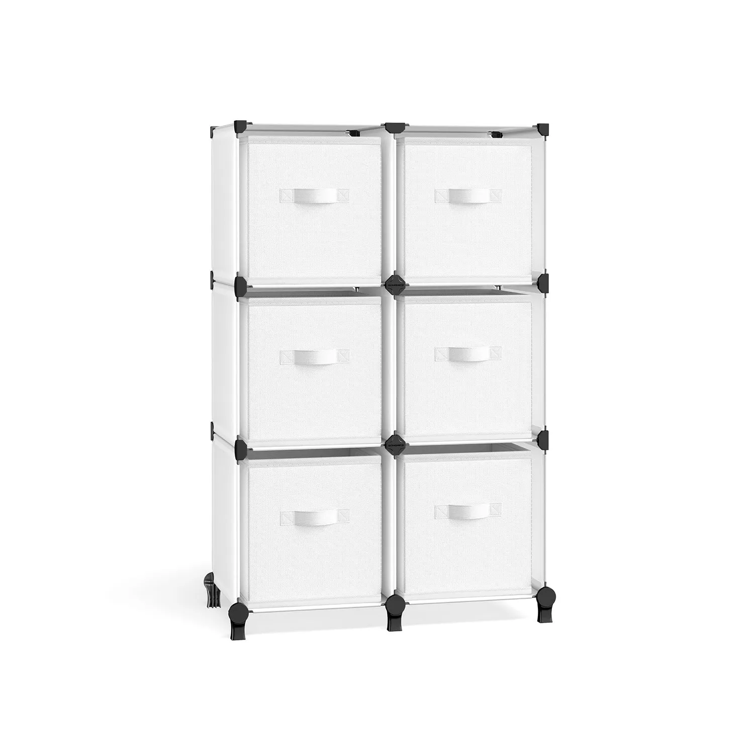 6-Cube Storage Organizer with Storage Boxes