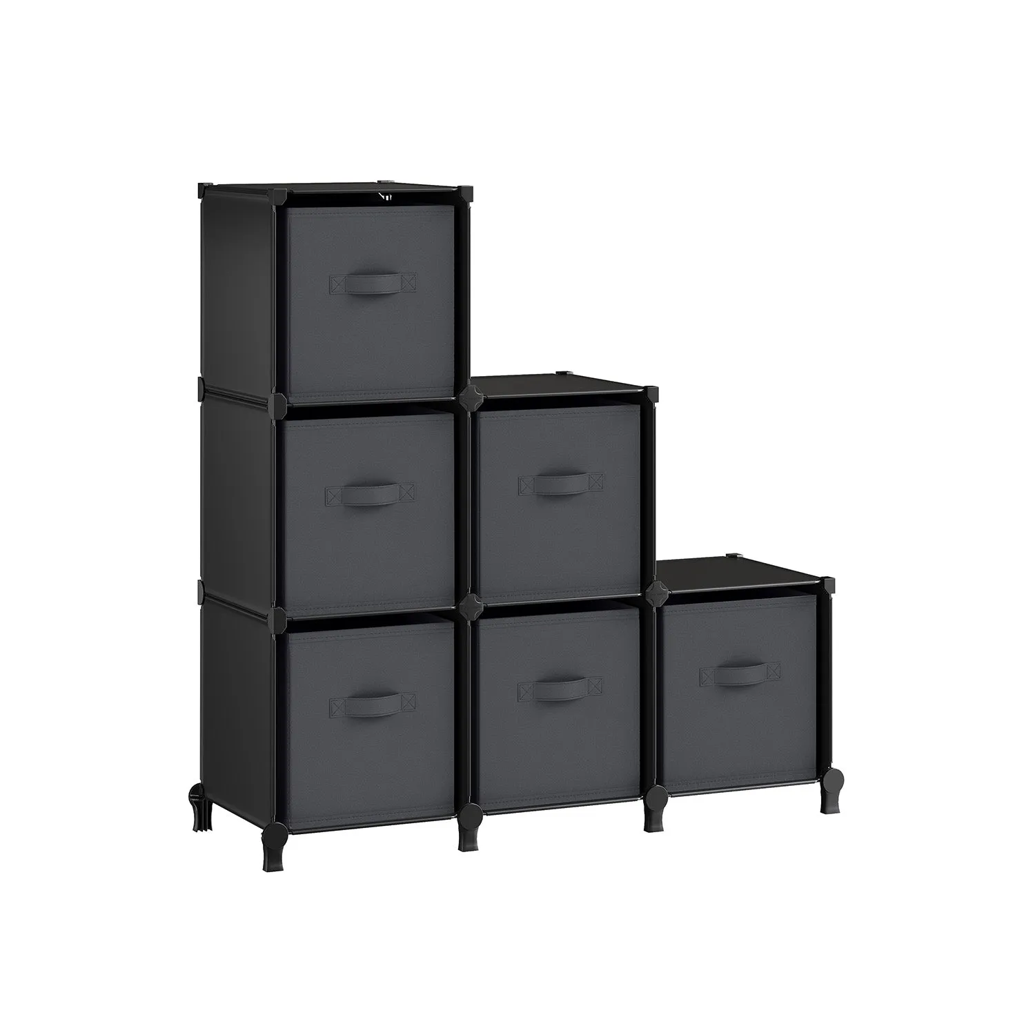 6-Cube Storage Organizer with Storage Boxes