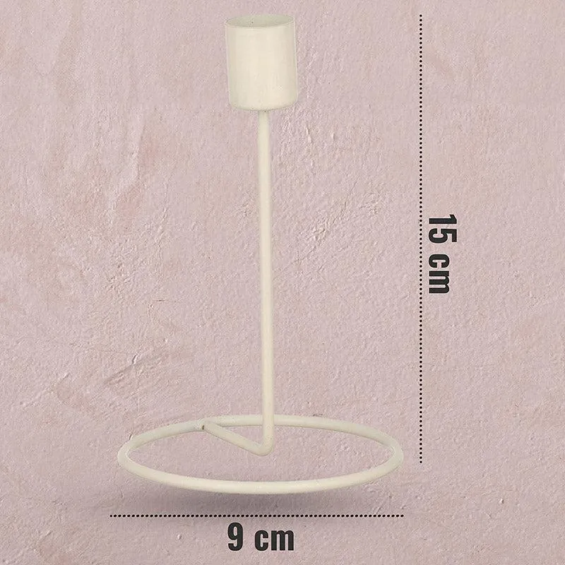 Baia Tealight Candle Holder (White) - Set of Four