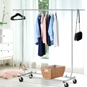 Clothes Coat Rack Stand Portable Garment Hanging Rail Airer Adjustable