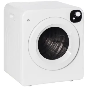 Compact Laundry Dryer 1300W Front Load Electric Dryer - White