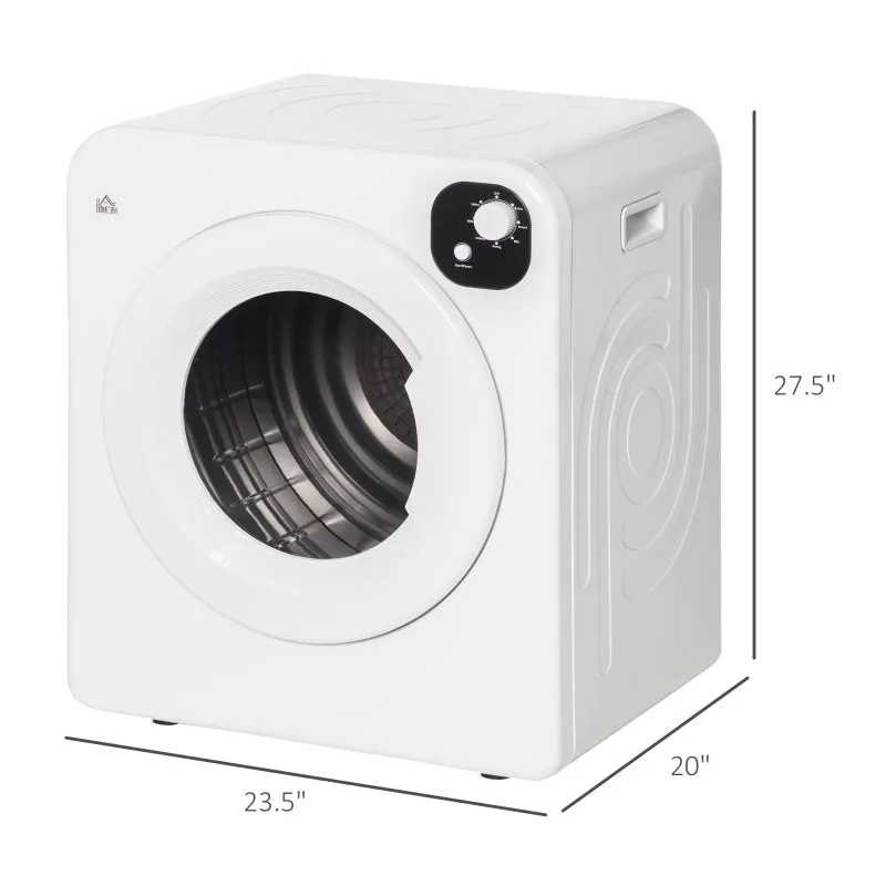 Compact Laundry Dryer 1300W Front Load Electric Dryer - White