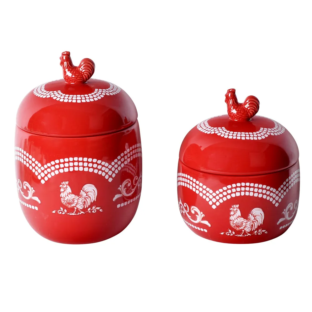 Countertop Storage Canisters, Set of 2