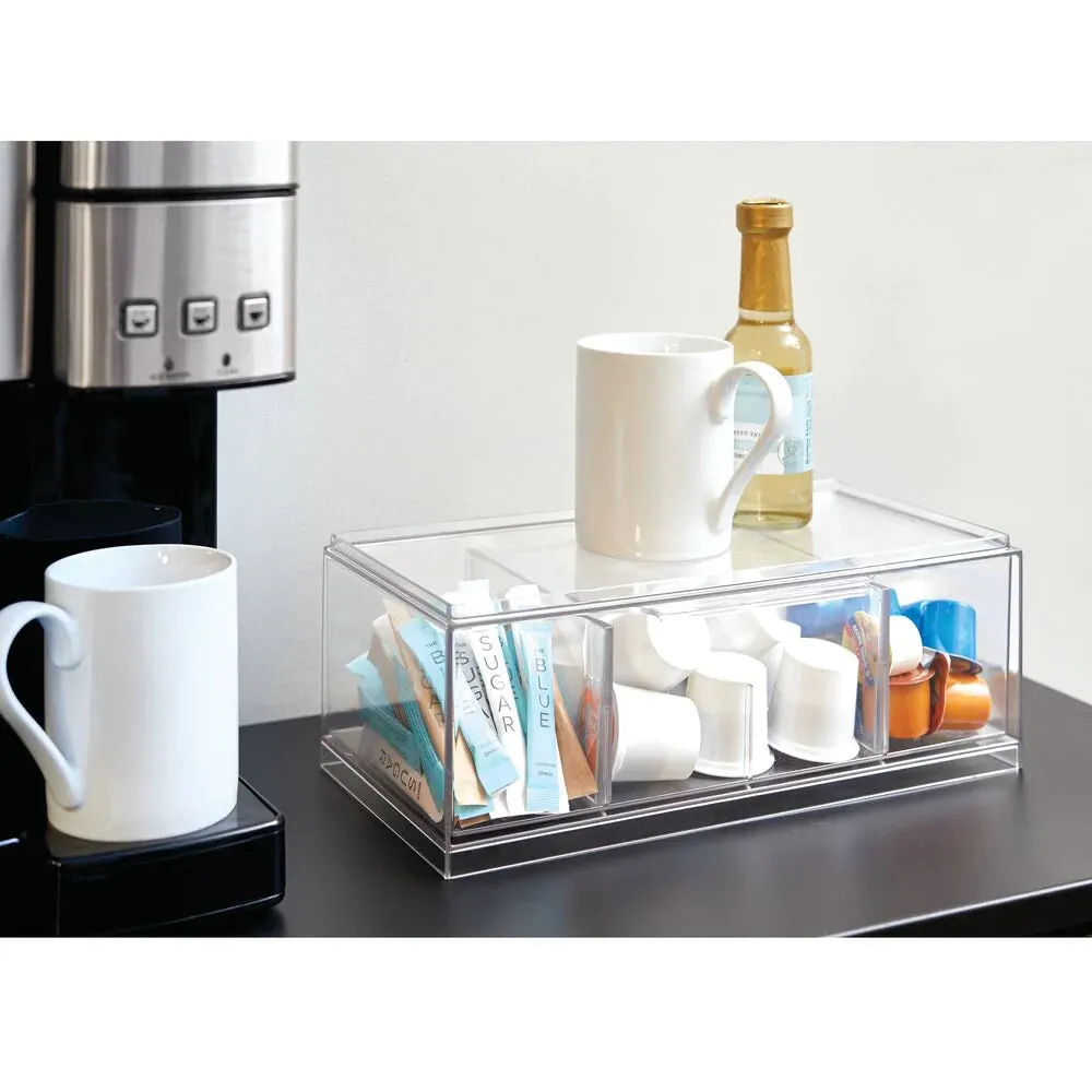 Crisp Tea Storage Organizer in Clear