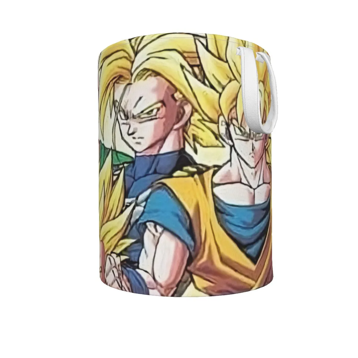 DBZ Goku Vegeta Super Saiyan Krillin Piccolo All Heroes Vibrant Design Laundry Basket