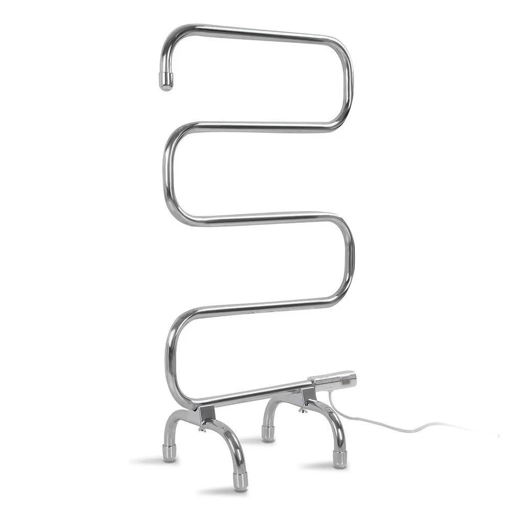 Electric Heated Towel Rail Rack 5 Bars Freestanding Clothes Dry Warmer