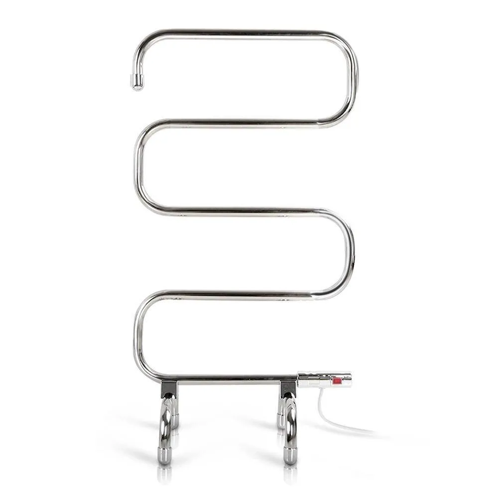 Electric Heated Towel Rail Rack 5 Bars Freestanding Clothes Dry Warmer