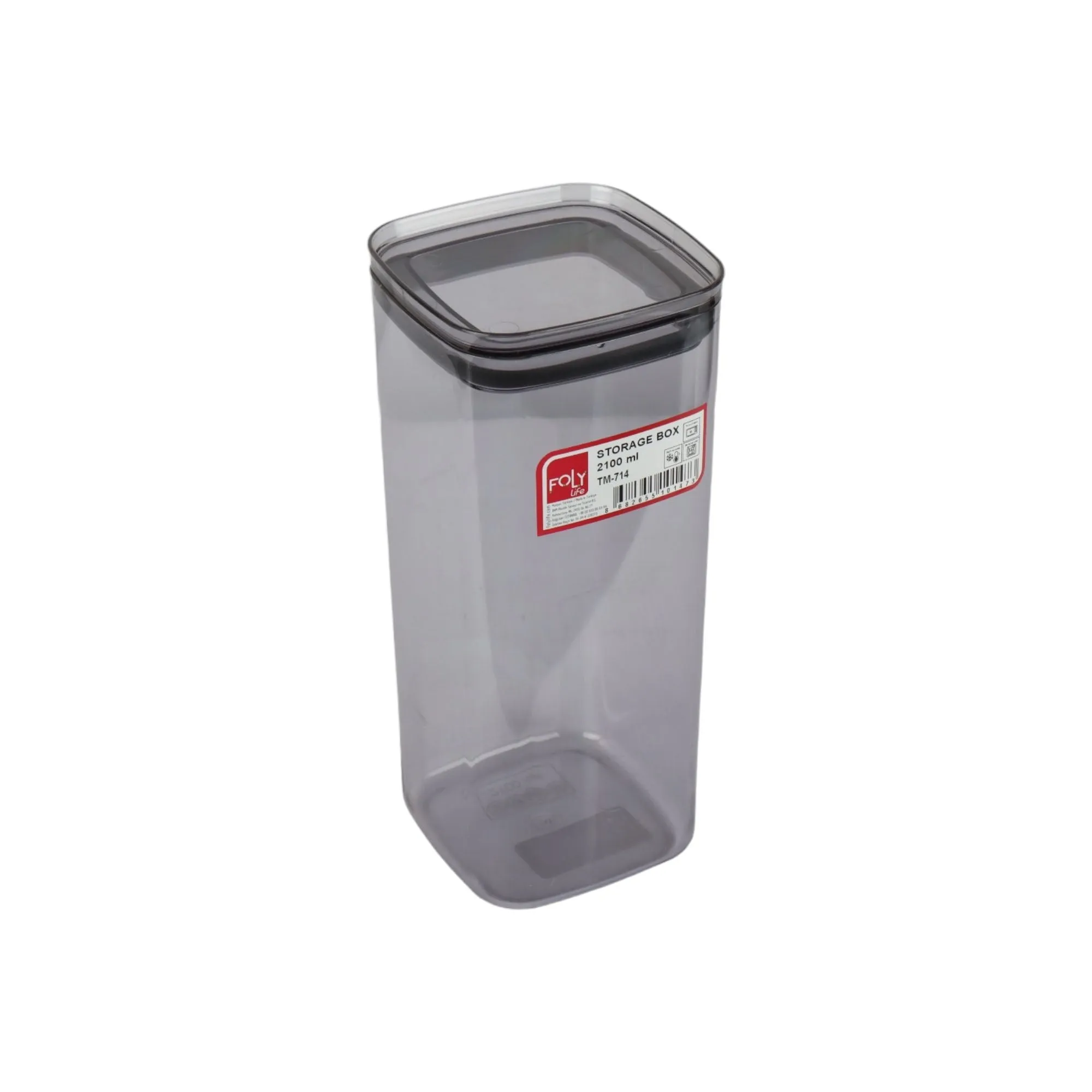 Foly Life Plastic Tall Storage Box 2100ml TM-714 Titiz