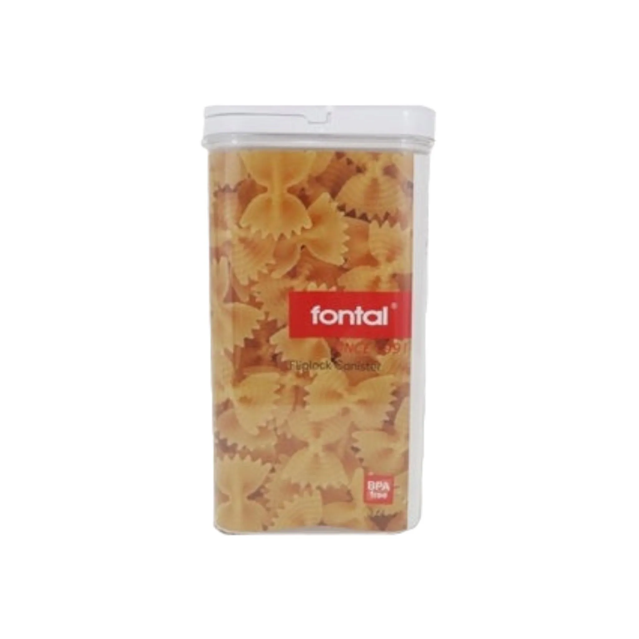 Fontal Acrylic Storage Canister Fliplock Rectangle 3.6L 11174