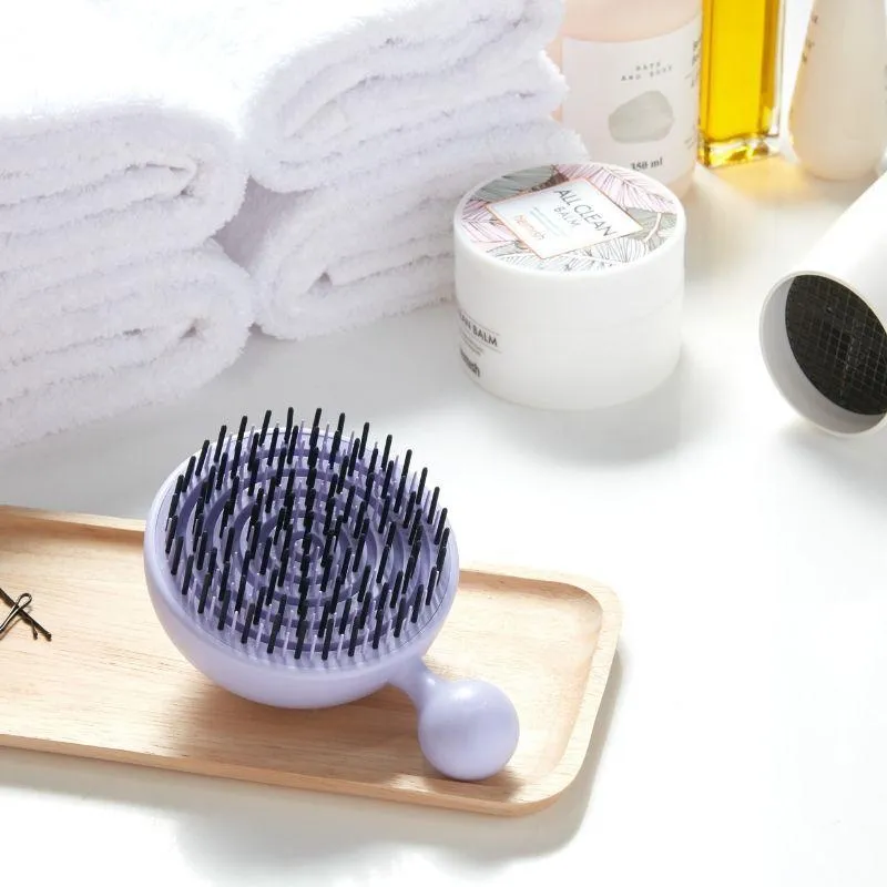 For Beaut Pure Me Detangling & Oil Removal Hair Brush - Serendipity Purple (Made in Korea)