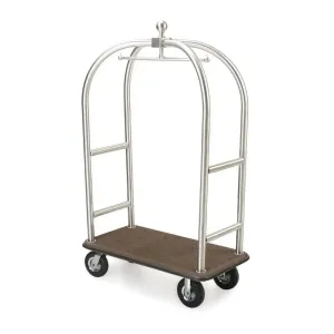 Forbes Industries 2523-SS 48" Birdcage® Luggage Cart Longer & Taller Style 2" Diameter Tubular Superstructure