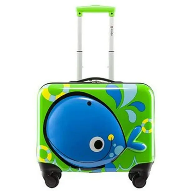 Ginza 3D Little Whale Children's Luggage 18"