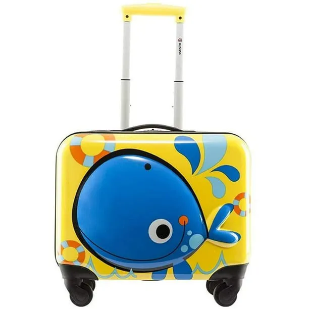 Ginza 3D Little Whale Children's Luggage 18"