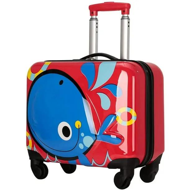 Ginza 3D Little Whale Children's Luggage 18"