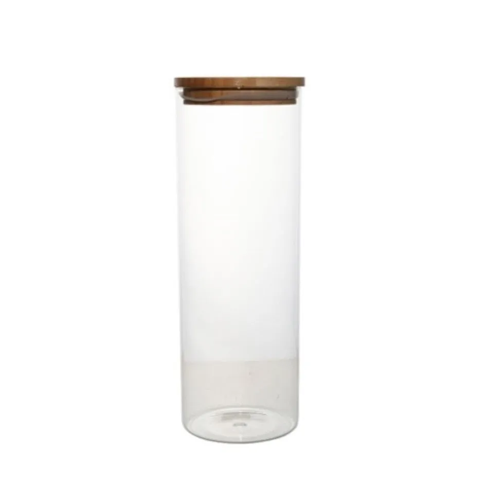 Glass Canister 1.8L with Bamboo Lid 27591