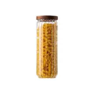 Glass Canister Jar 1200ml with Acacia Lid