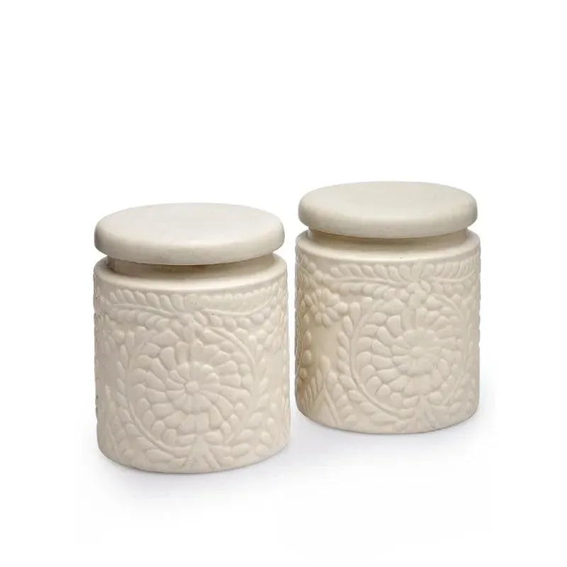 Handcrafted Multi Utility Storage Jars | Set of 2 | 1 L