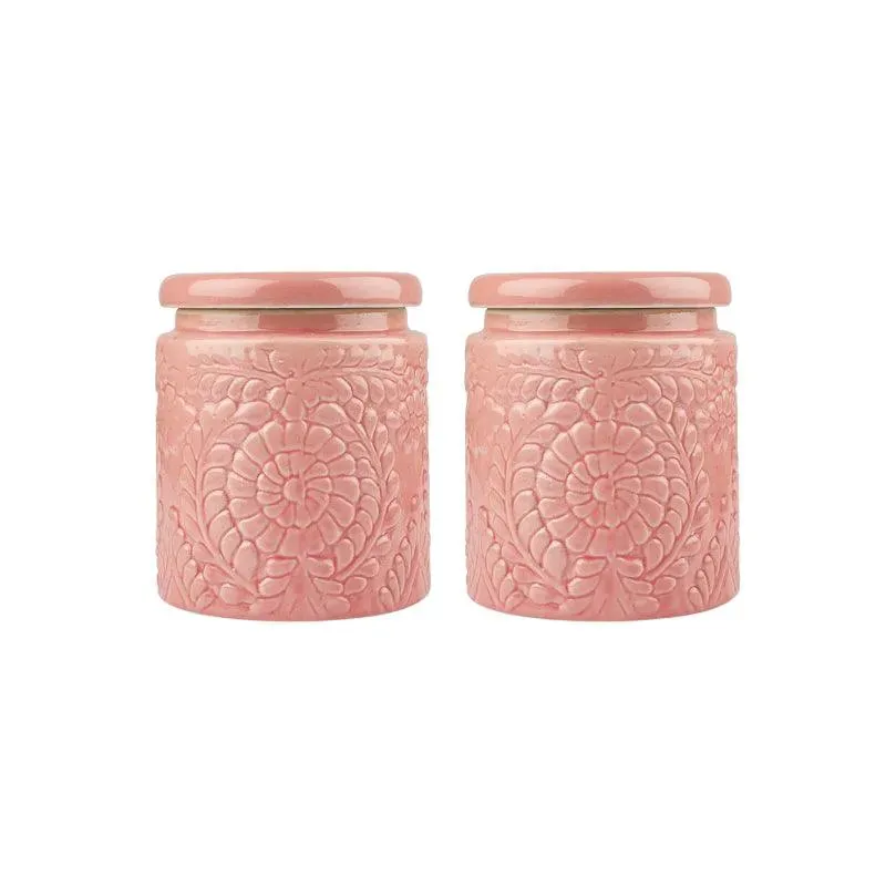 Handcrafted Multi Utility Storage Jars | Set of 2 | 1 L