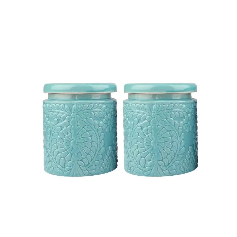 Handcrafted Multi Utility Storage Jars | Set of 2 | 1 L