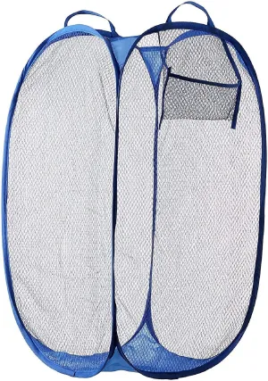 Heart Home Nylon Mesh Laundry Basket,30Ltr (Multi) - CTHH13057