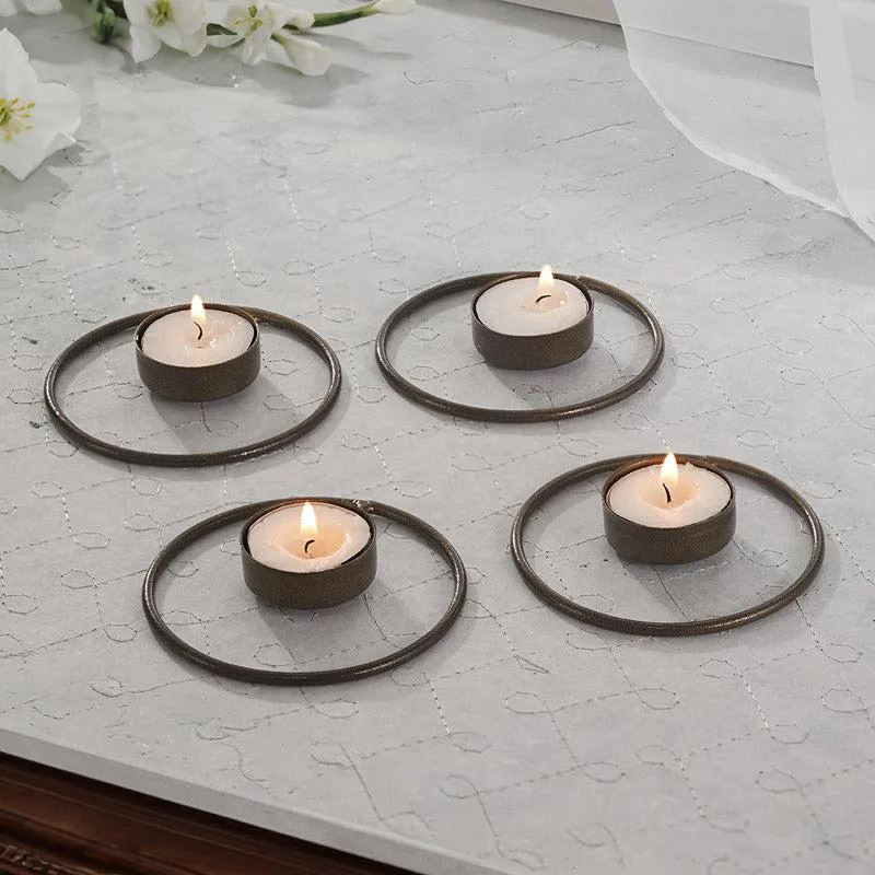 Idola Tealight Candle Holder (Copper) - Set of Four