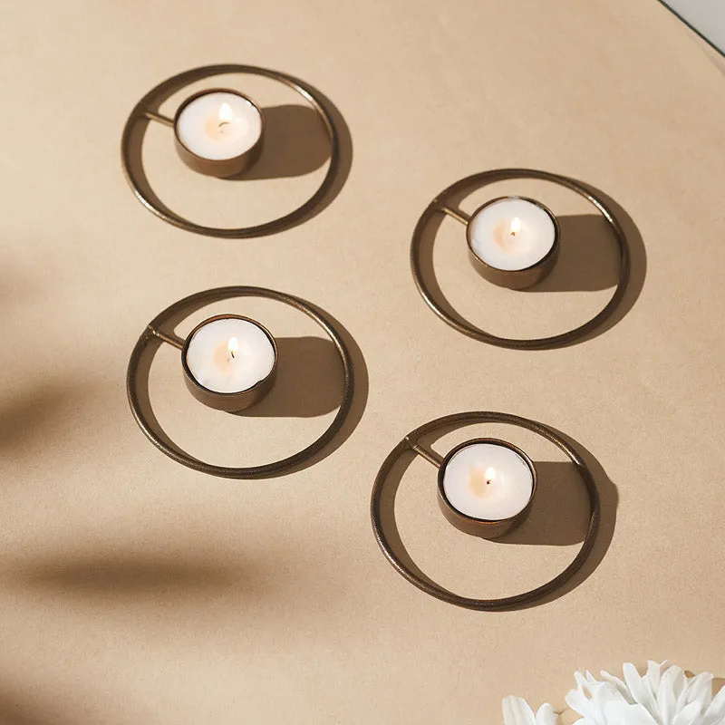 Idola Tealight Candle Holder (Copper) - Set of Four