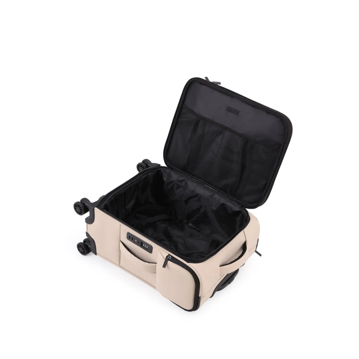 Kate Hill - KL78 49cm Willow Small 4 Wheel spinner Suitcase - Beige