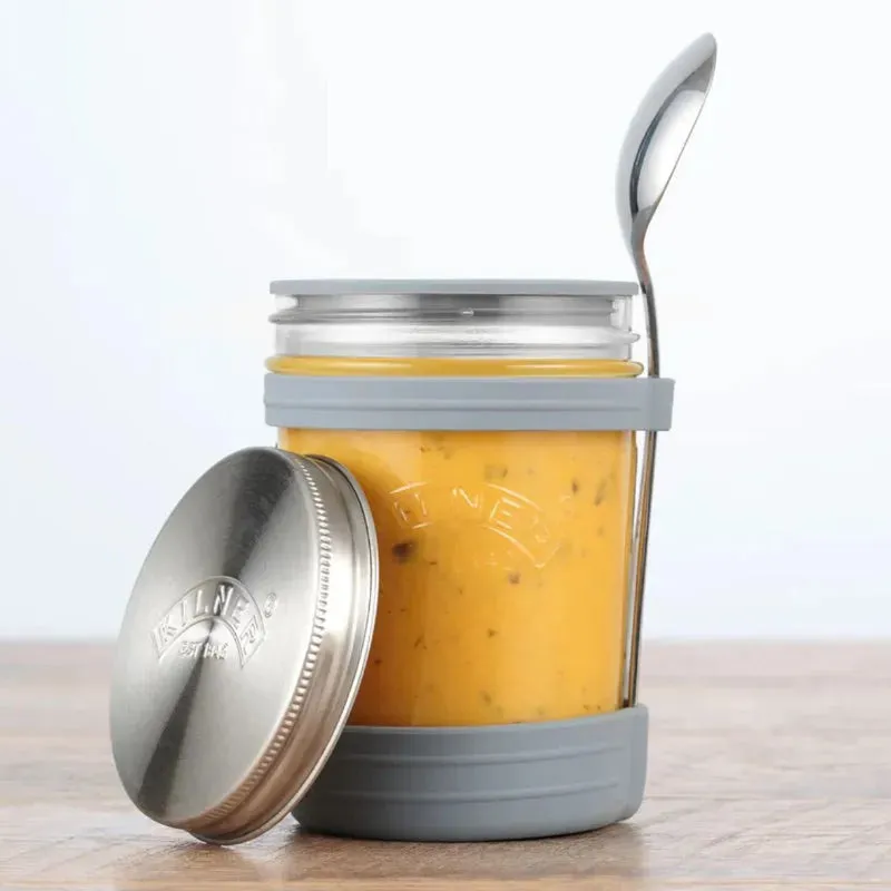 Kilner Brisa Soup Jar with Spoon & Base | 6 x 8 inches