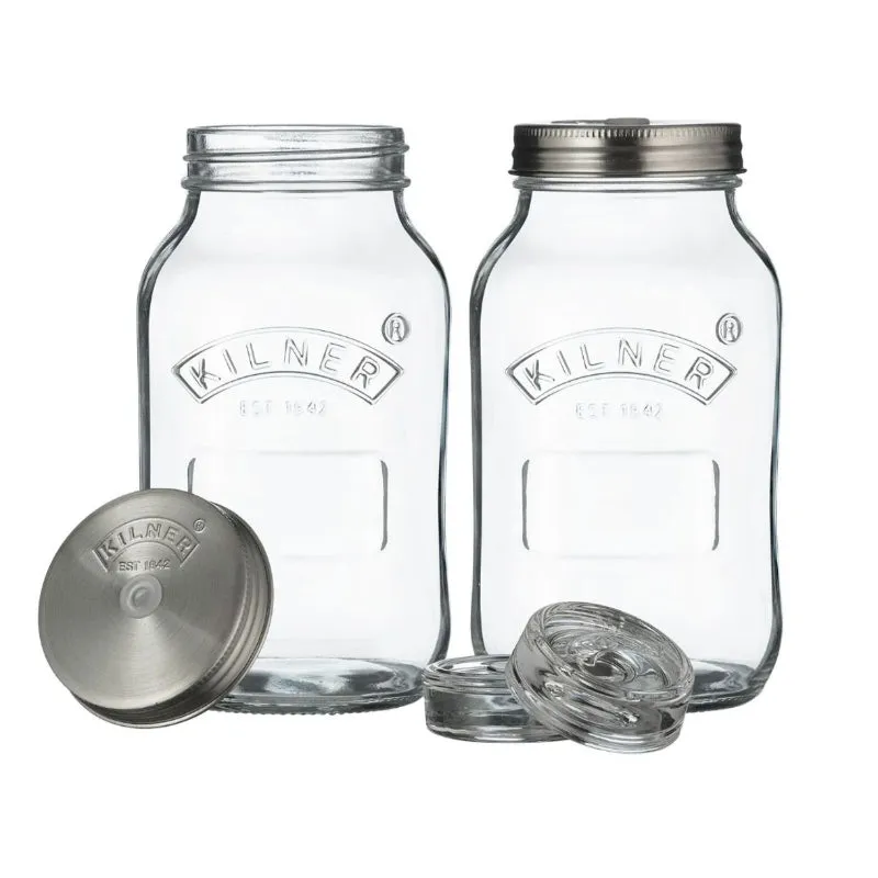 Kilner Mateo Fermentation | Set Of 2 | 4 x 9 inches