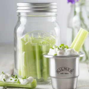 Kilner Snack On The Go Jar with Stainless Steel Cap | 500 ml