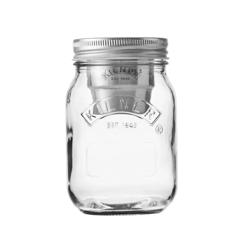 Kilner Snack On The Go Jar with Stainless Steel Cap | 500 ml