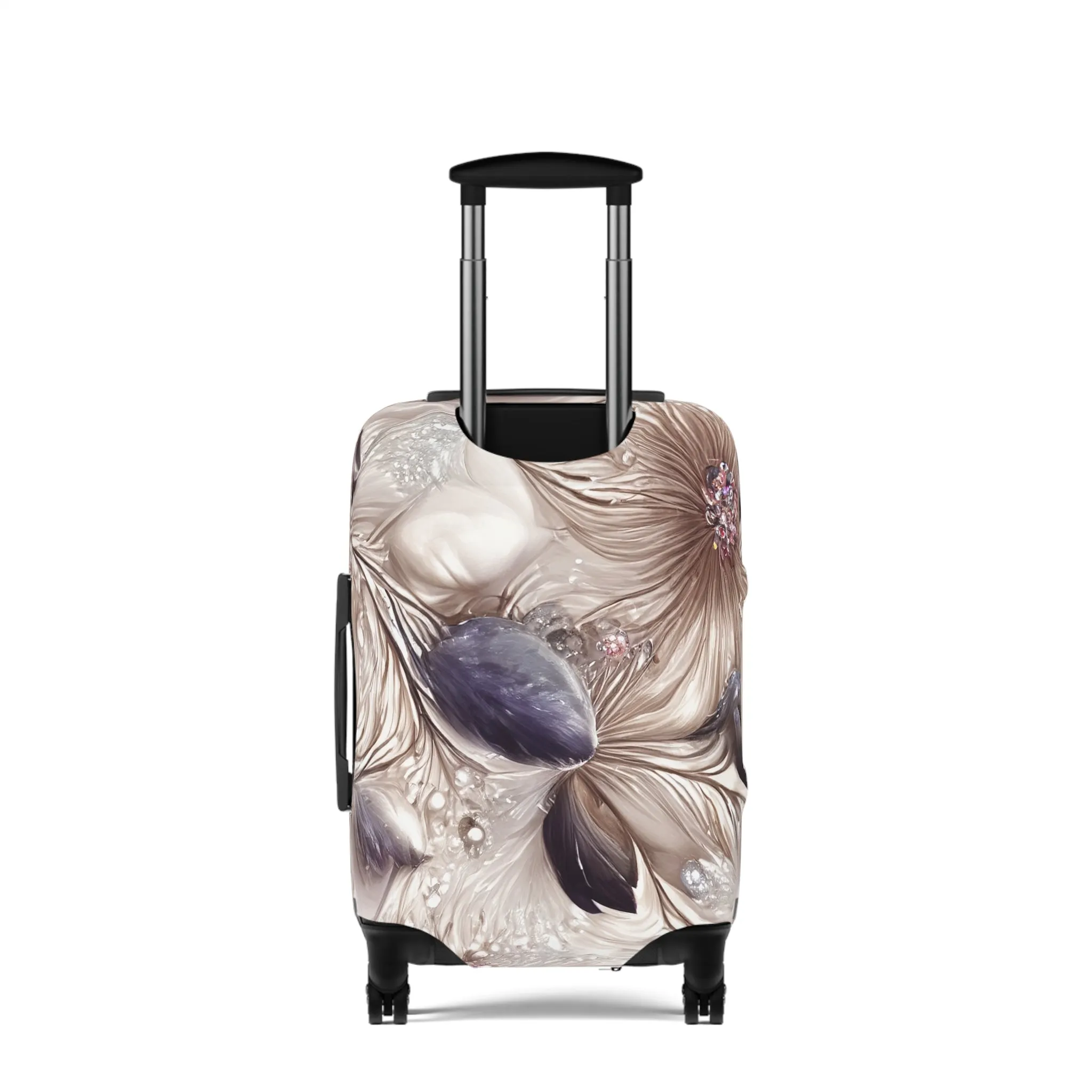 Luggage Cover, Beige Floral-2