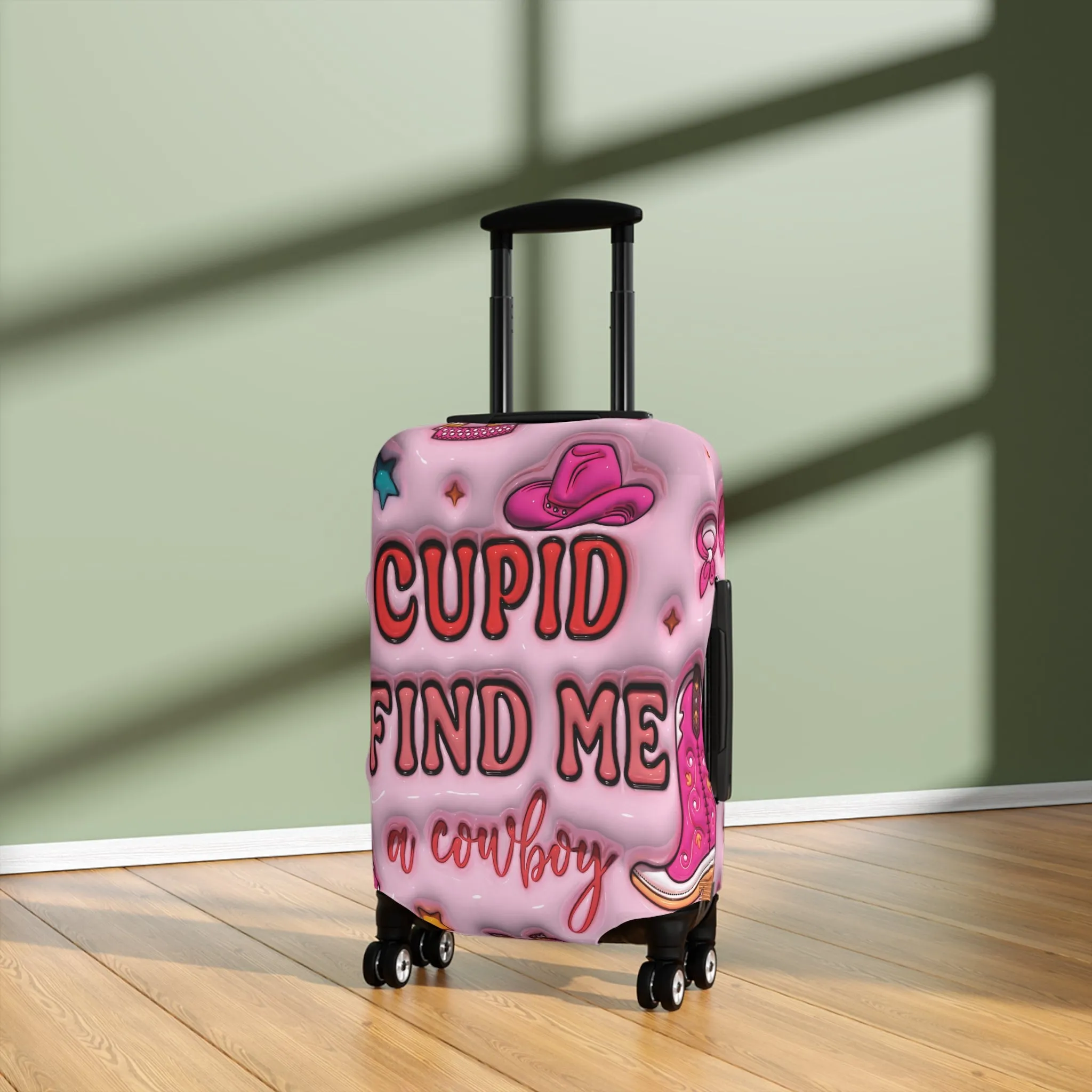 Luggage Cover, Cupid find me a cowboy, awd-529