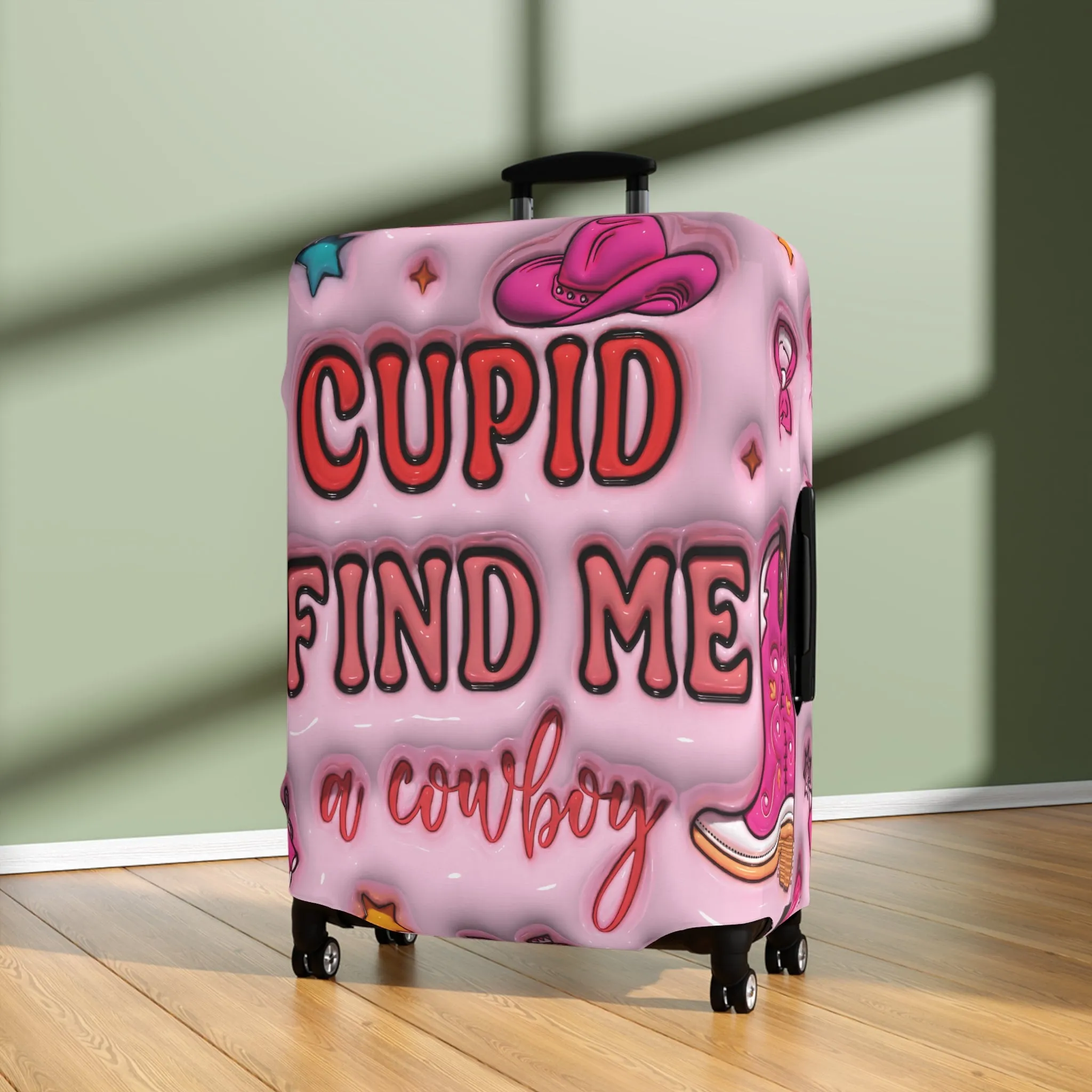 Luggage Cover, Cupid find me a cowboy, awd-529