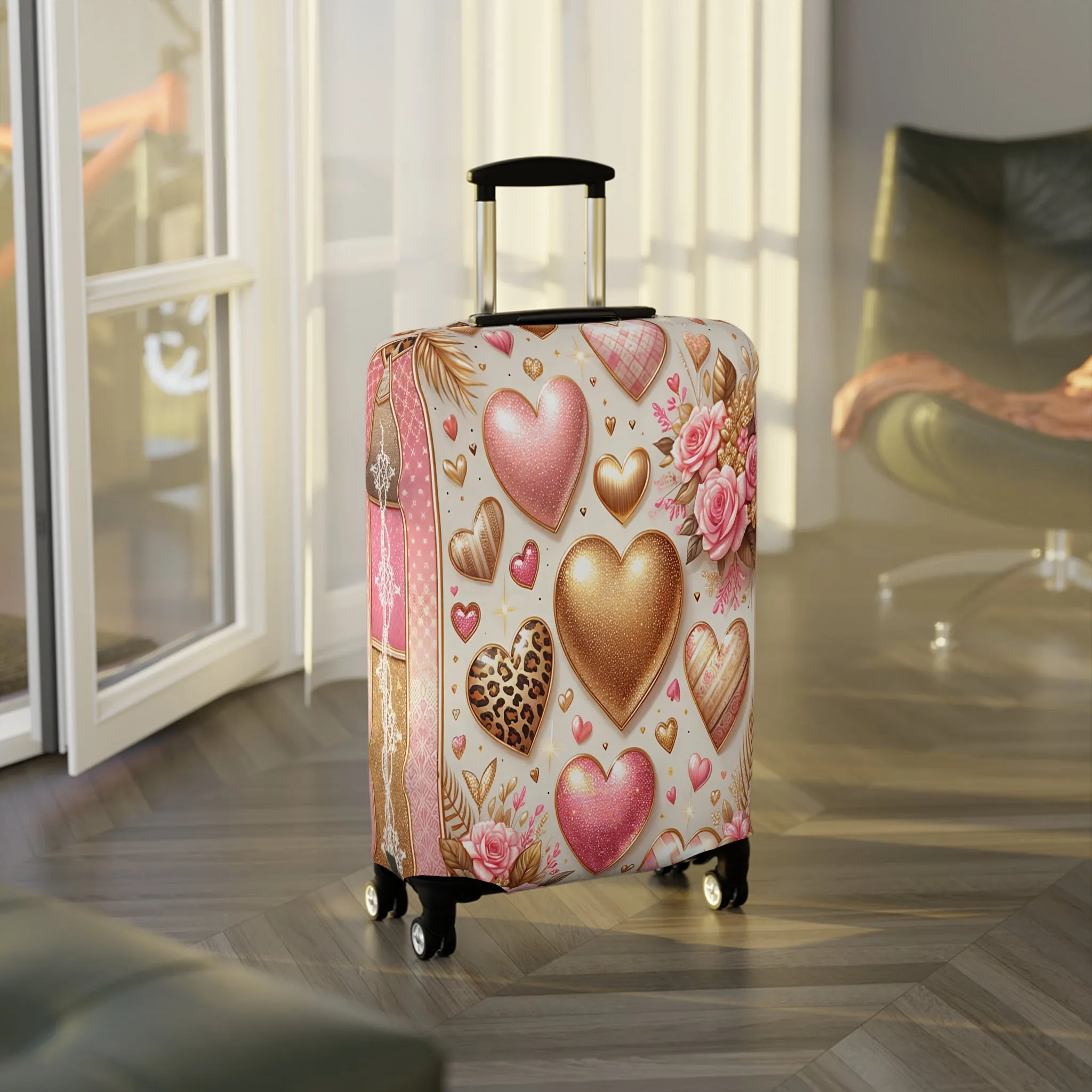 Luggage Cover, Hearts, awd-430