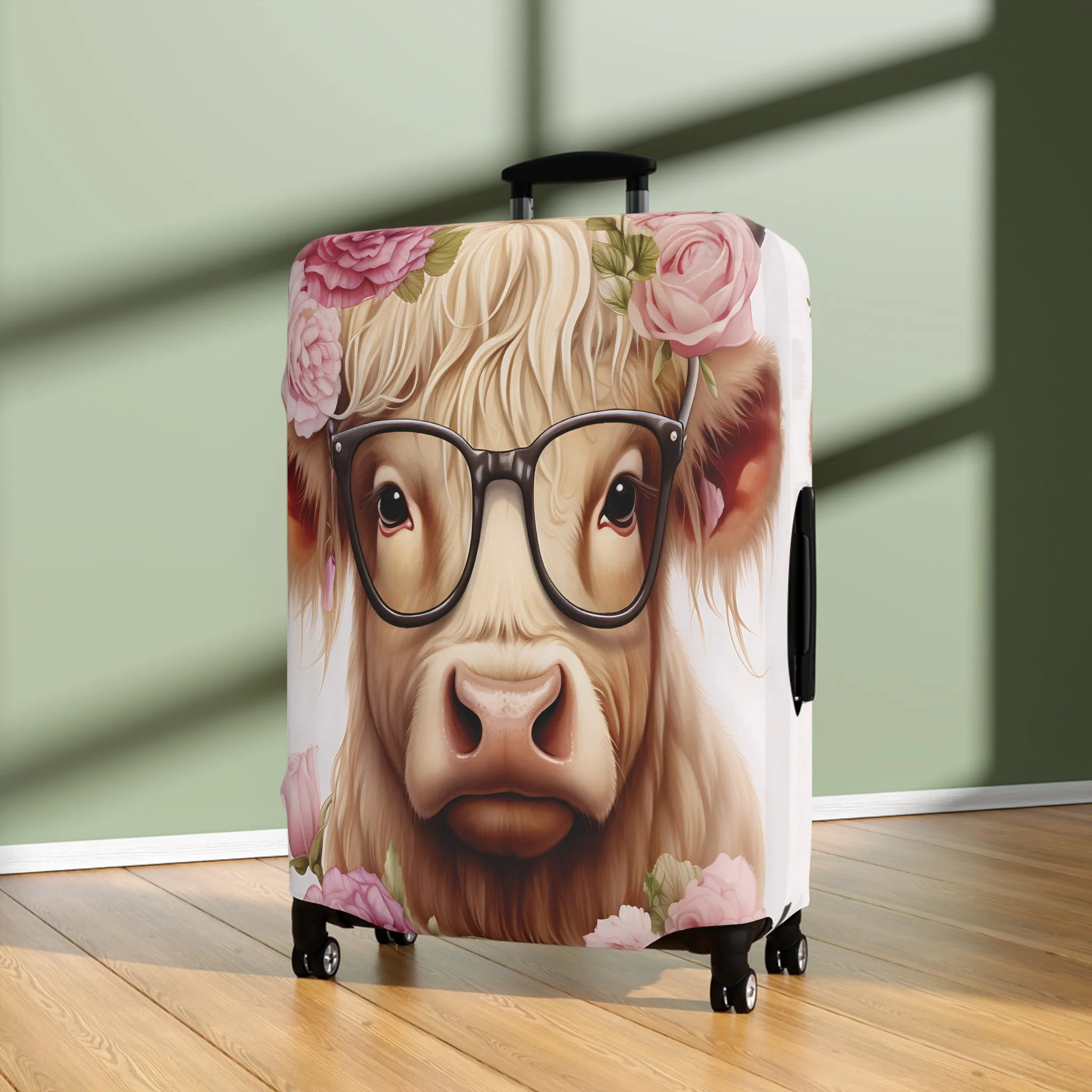 Luggage Cover, Highland Cow, awd-010