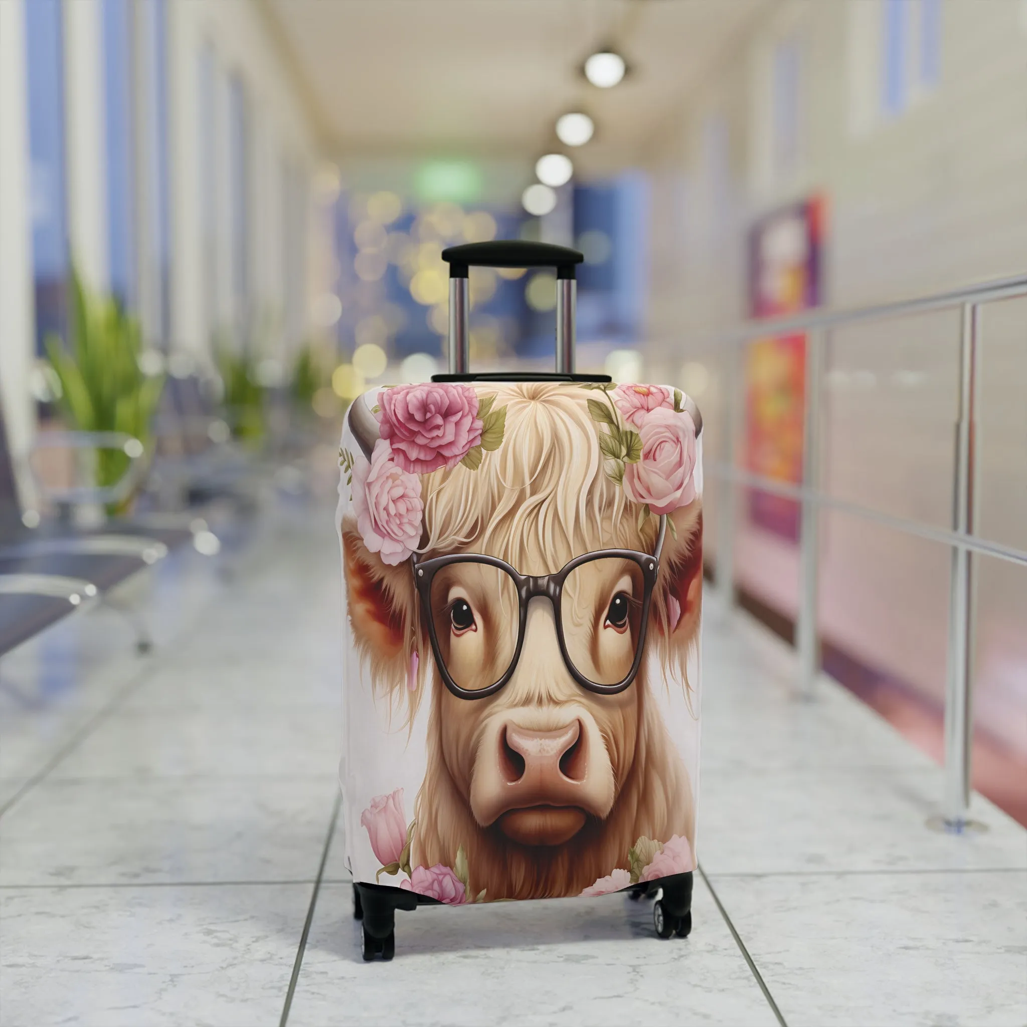 Luggage Cover, Highland Cow, awd-010