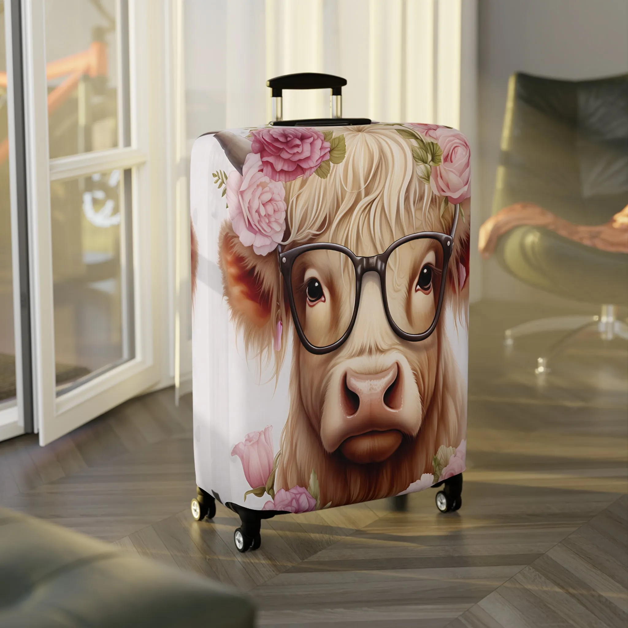 Luggage Cover, Highland Cow, awd-010