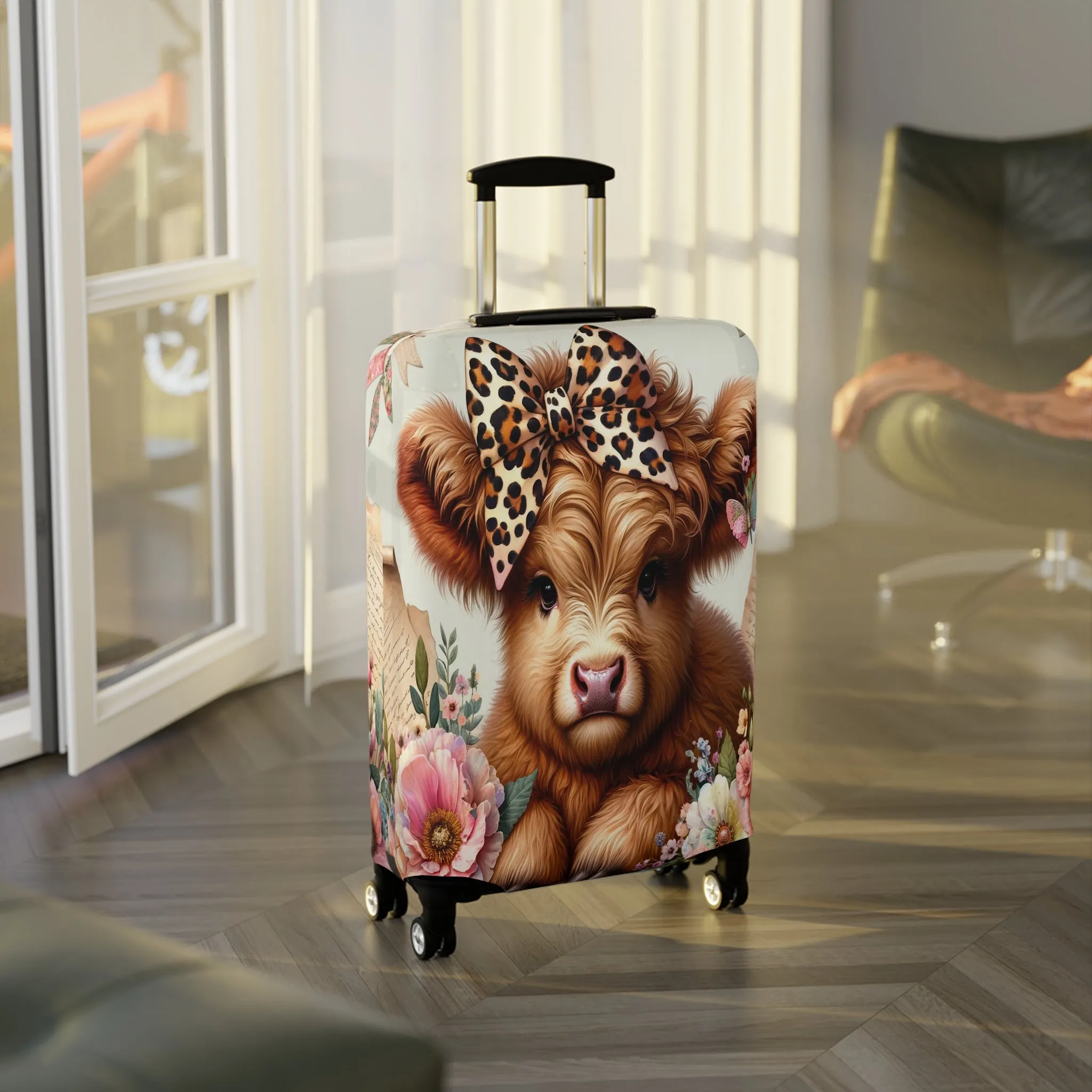 Luggage Cover, Highland Cow, awd-5010