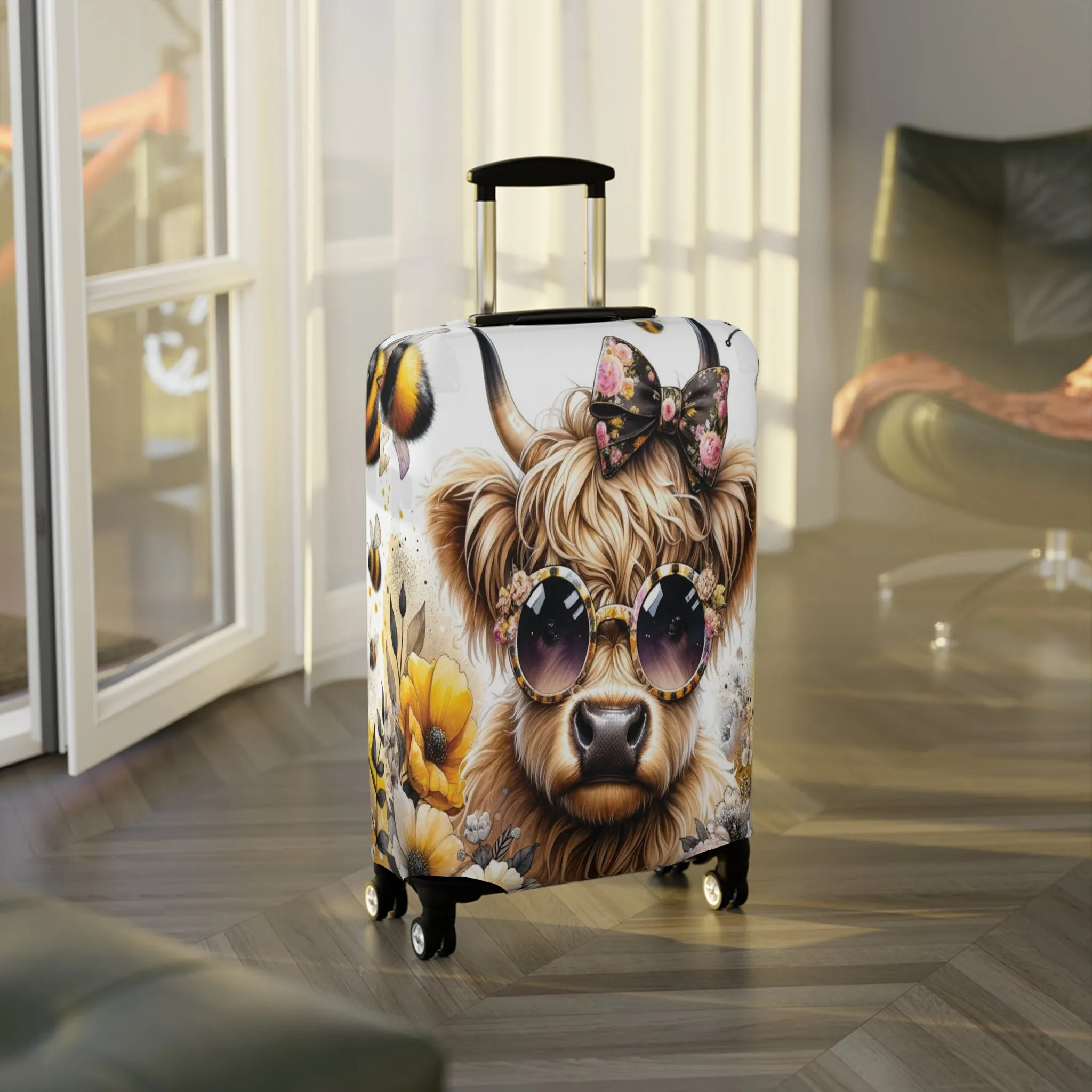 Luggage Cover, Highland Cow, awd-701