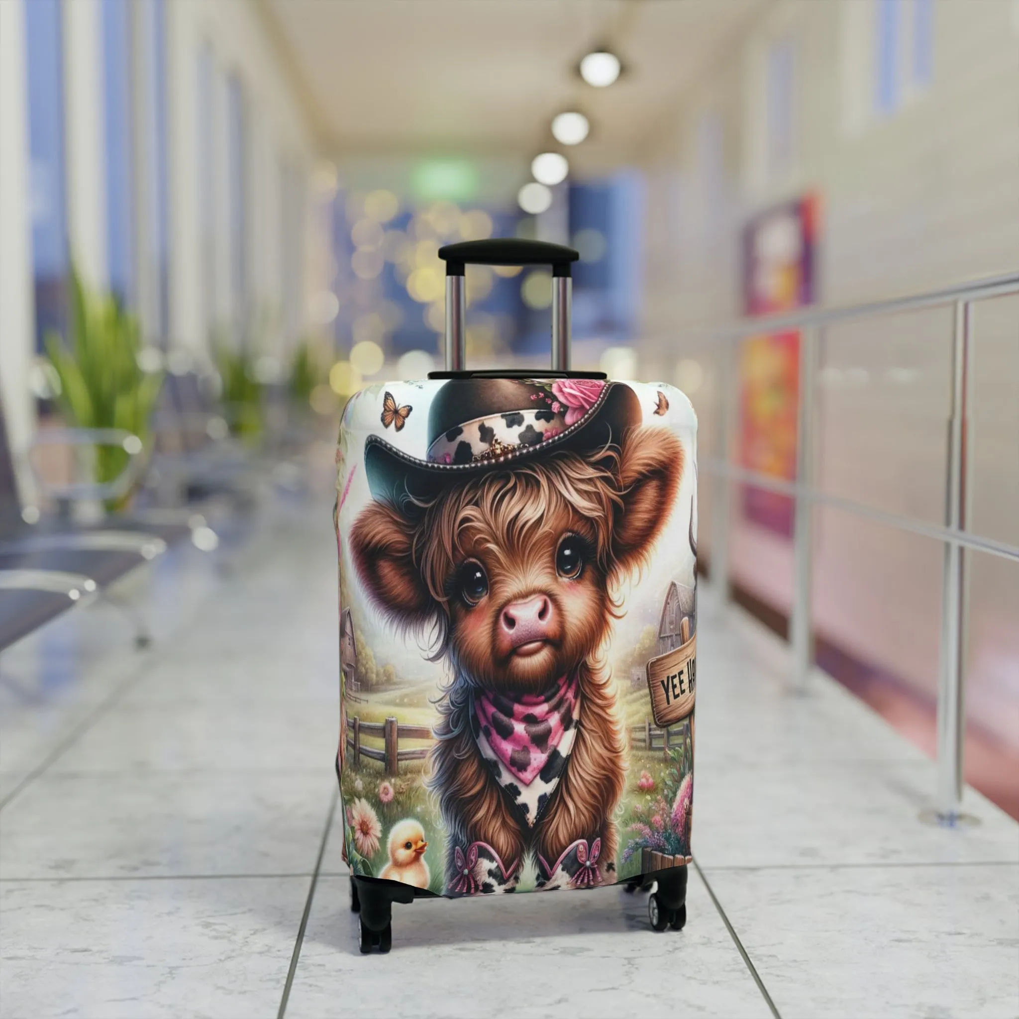 Luggage Cover, Highland Cow, Country and Western, awd-1419