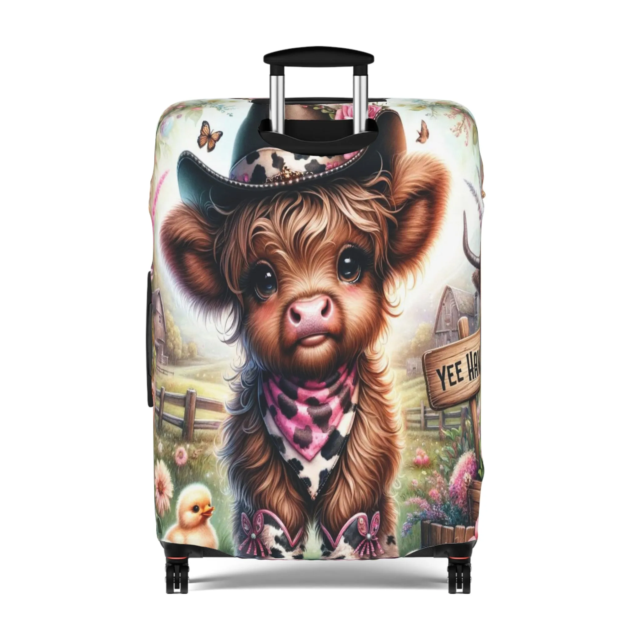 Luggage Cover, Highland Cow, Country and Western, awd-1419